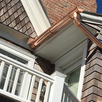copper gutter installation Carle Place ny